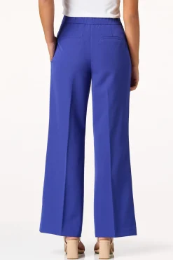 Gold Button Blue Trouser Pants
