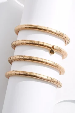 Gold Stretch Bracelet Set