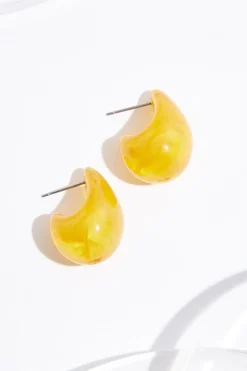 Golden Huggie Earrings