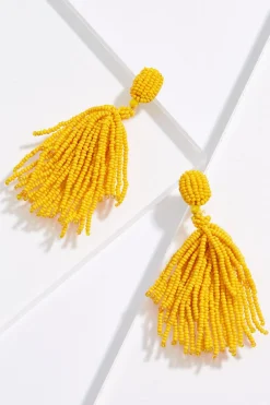 Golden Seed Bead Earrings