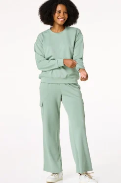 Green Cargo Sweatpants
