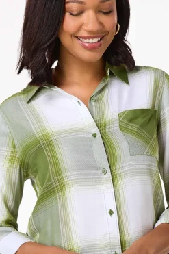Green Plaid Tunic