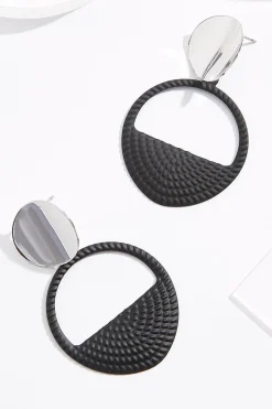 Half Circle Dangle Earrings