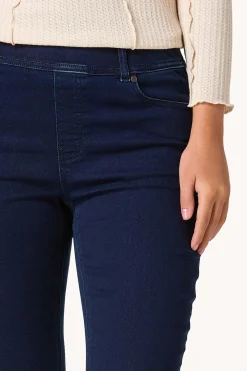 High Rise Pull- On Flare Leg Jeans