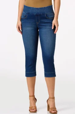 High Rise Pull- On Jeans