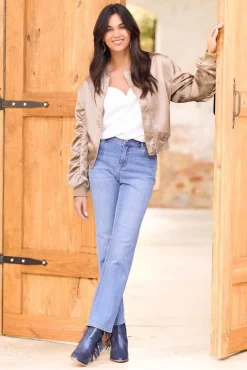 High Rise Straight Leg Jeans