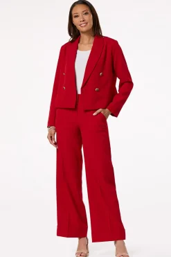 Icon Button Cropped Blazer