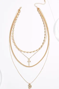 Inspirational Gold Layered Necklace