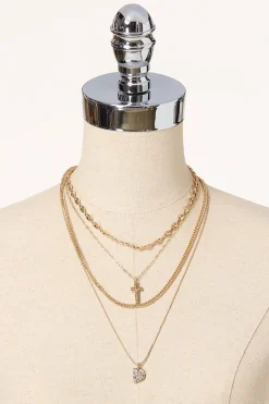Inspirational Gold Layered Necklace