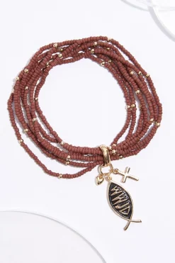 Inspirational Multi Row Stretch Bracelet