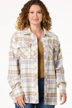 Ivory Plaid Shacket