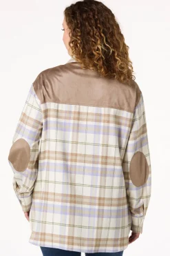Ivory Plaid Shacket