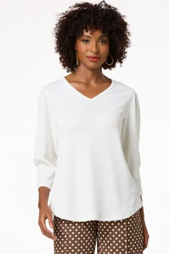 Ivory Puff Sleeve Top