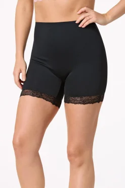 Lace Trim Scuba Shapewear Short Set