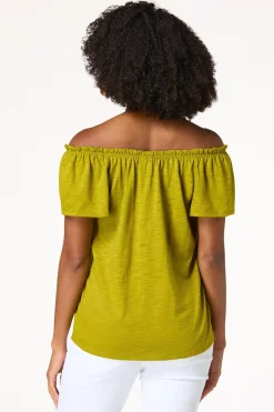 Lace Trim Tie Neck Top