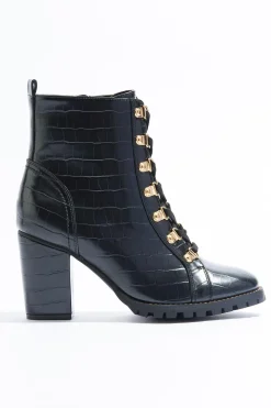 Lace Up Croc Hiker Boots