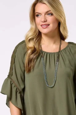 Lacy Bell Sleeve Top