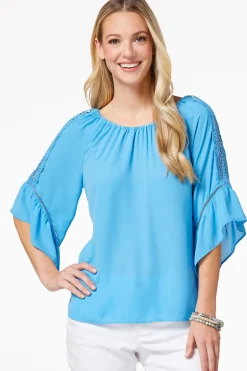 Lacy Bell Sleeve Top