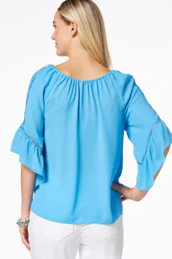 Lacy Bell Sleeve Top