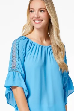 Lacy Bell Sleeve Top