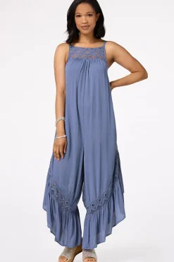 Lacy Gauze Jumpsuit
