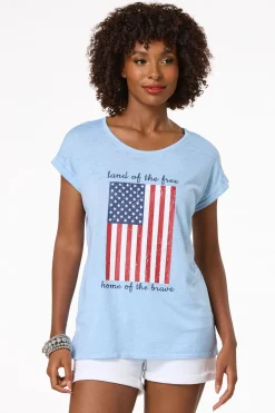 Land Of Free Flag Tee