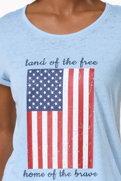 Land Of Free Flag Tee