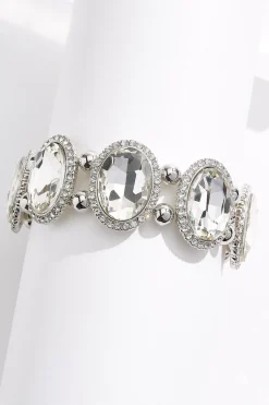 Large Rhinestone Stretch Bracelet