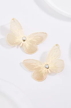 Laser Cut Butterfly Earrings