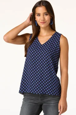 Layered Blue Medallion Tank