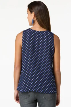 Layered Blue Medallion Tank