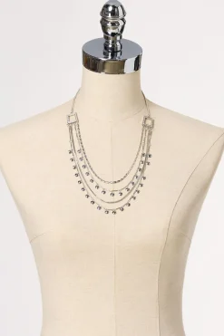 Layered Charm Short Necklace