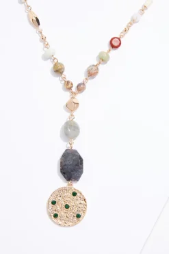 Layered Long Beaded Necklace Set
