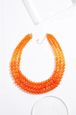 Layered Lucite Short Necklace