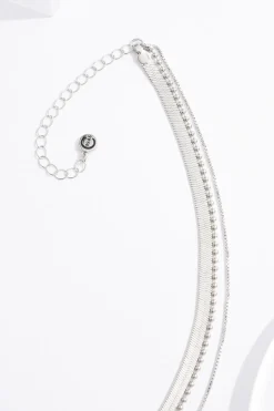 Layered Snake Chain Short Necklace