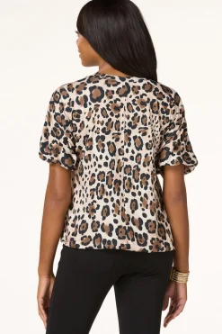 Leopard Bubble Top
