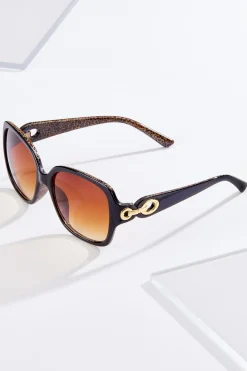 Leopard Square Sunglasses