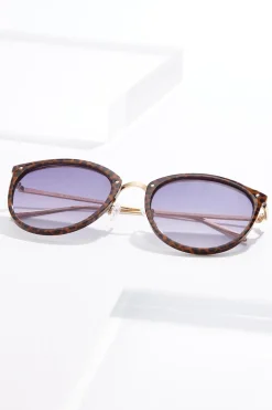 Leopard Trim Sunglasses