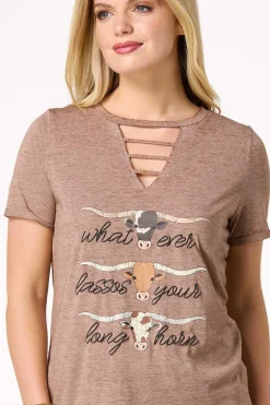 Long Horn Graphic Tee