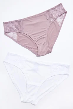 Lovely Lace Panel Panty Set