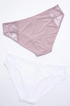 Lovely Lace Panel Panty Set