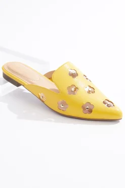 Lucite Daisy Mules
