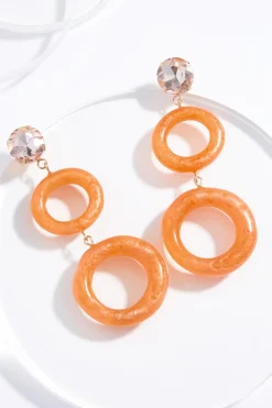 Lucite Double Ring Earrings