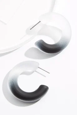 Lucite Gradient Hoop Earrings