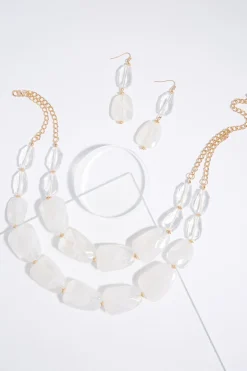 Lucite Layered Necklace Set