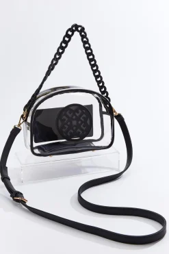 Lucite Medallion Crossbody