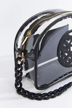 Lucite Medallion Crossbody
