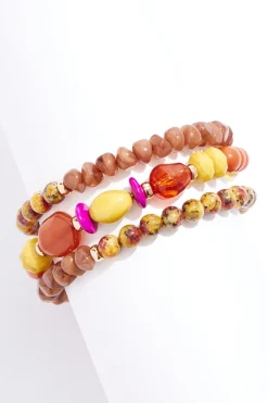 Lucite Multi Bead Coil Bracelet
