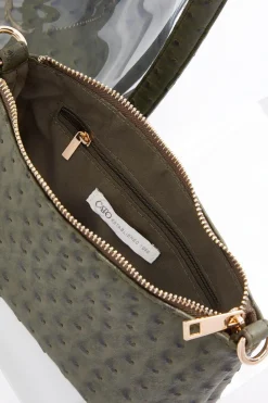 Lucite Ring Handle Bucket Bag