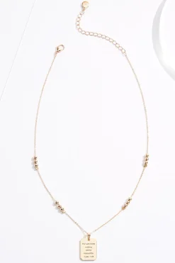Luke Scripture Pendant Necklace